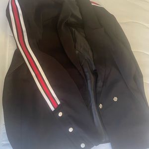 Blazer with red & white stripes
